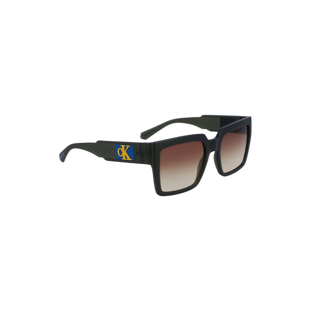 Calvin Klein Braune Kunststoff-Sonnenbrille für Damen