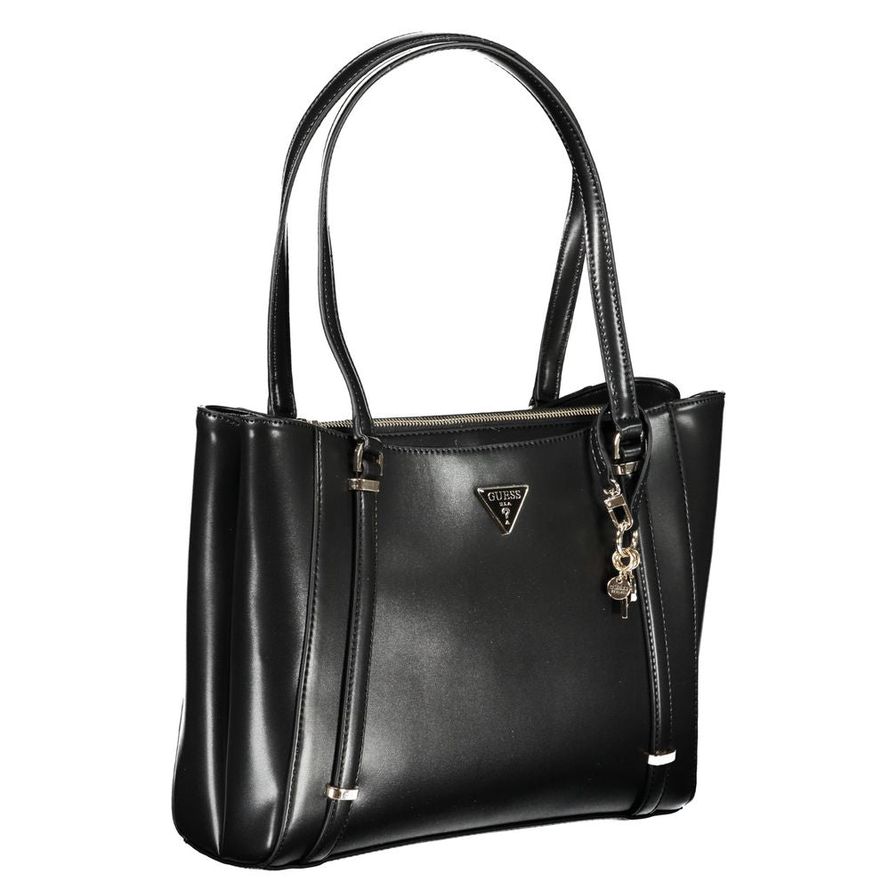 Guess Jeans – Schwarze Polyethylen-Handtasche