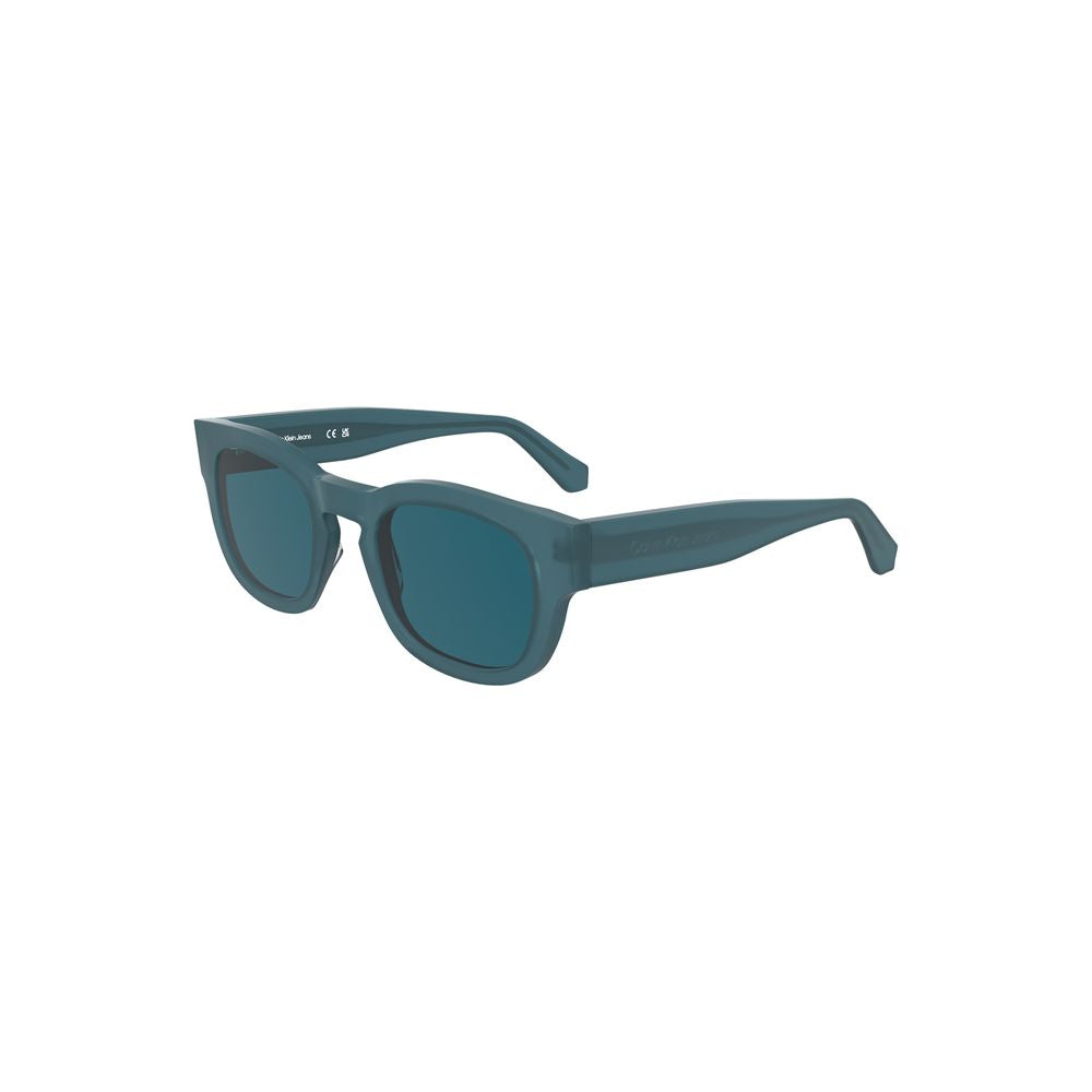 Calvin Klein – Blaue Acetat-Sonnenbrille für Damen
