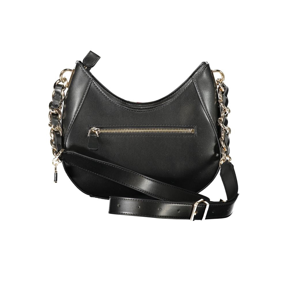 Guess Jeans Schwarze Polyethylen-Damenhandtasche