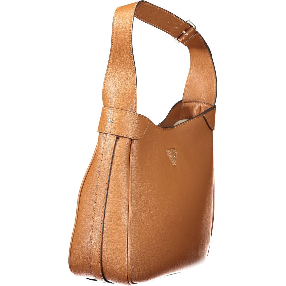 Guess Jeans Braune Polyethylen Damen Handtasche