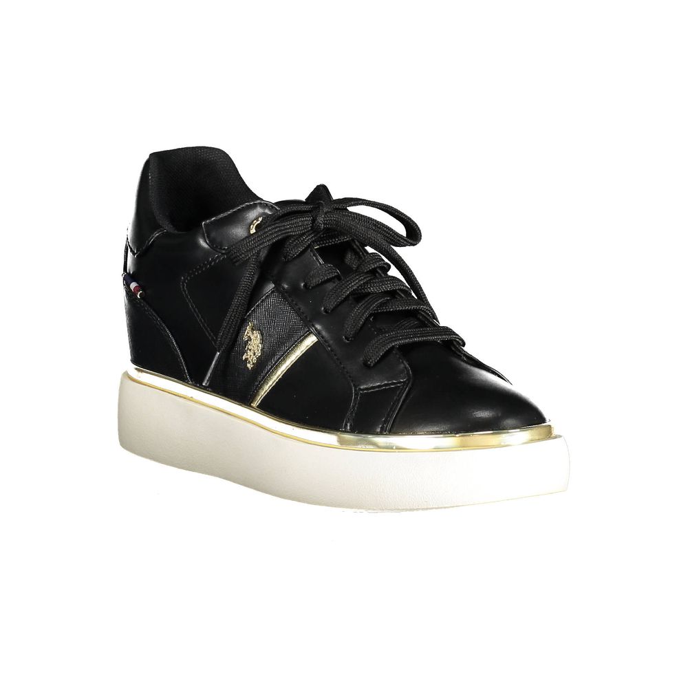 US POLO ASSN. Schwarze Polyester-Damen-Sneaker
