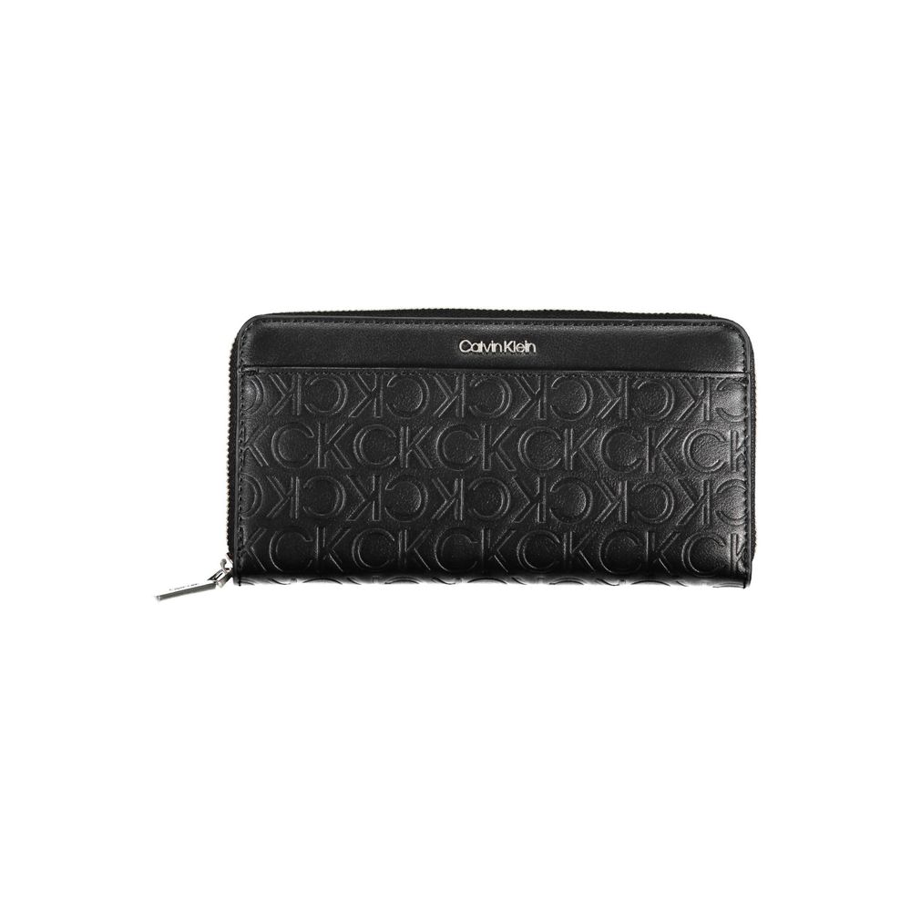 Calvin Klein – Schwarze Polyethylen-Geldbörse für Damen