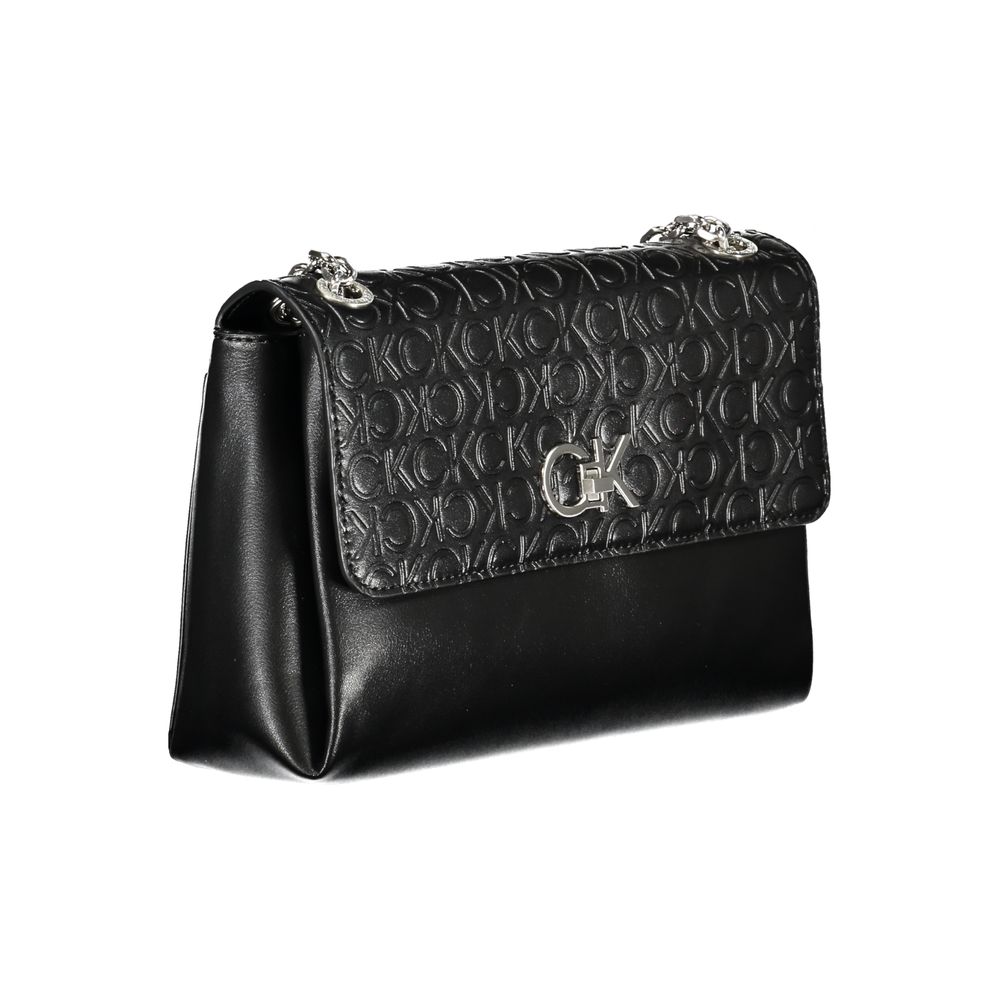 Calvin Klein Schwarze Polyester-Handtasche