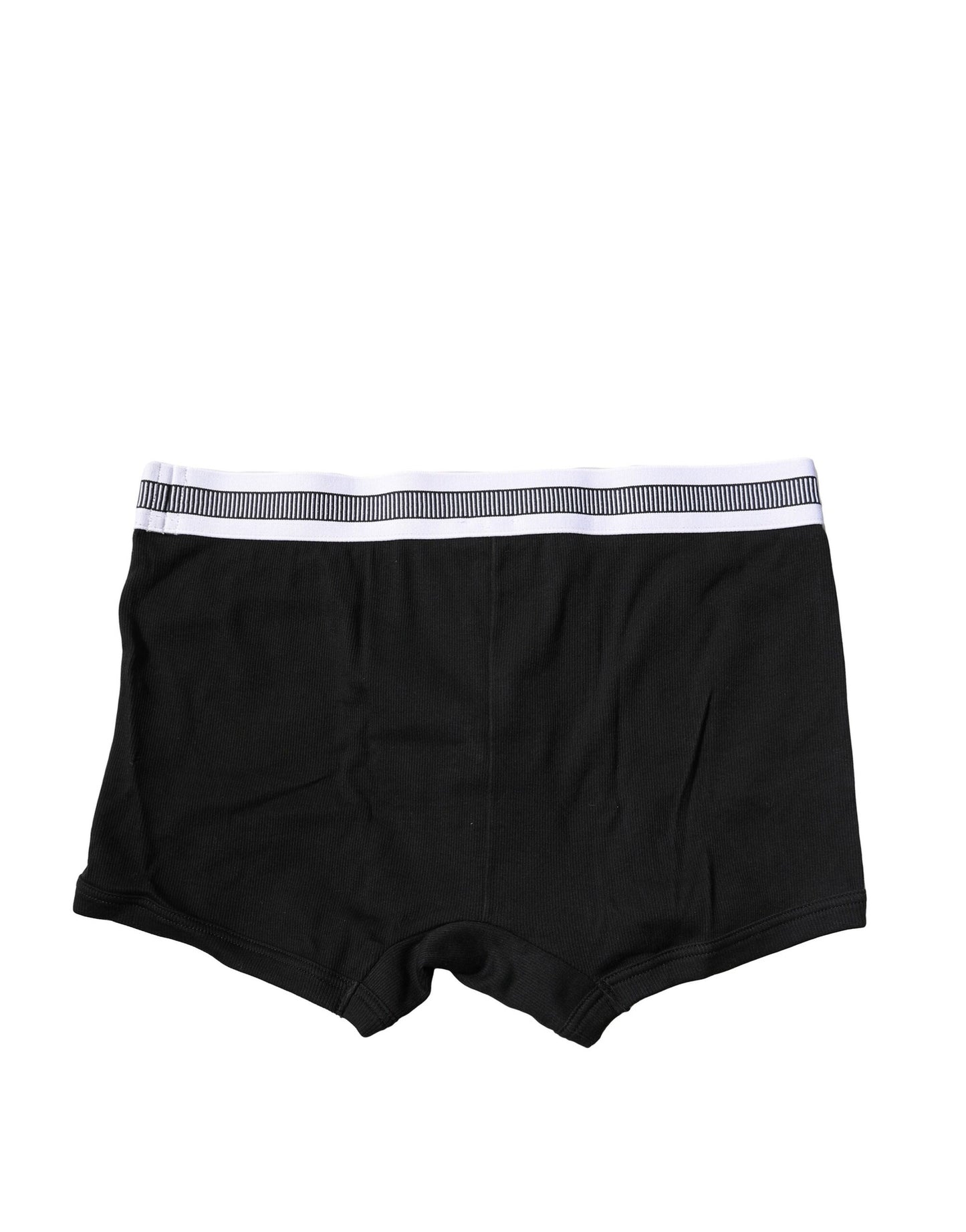 Dolce & Gabbana – Schwarze Boxershorts aus Baumwollstretch in regulärer Passform