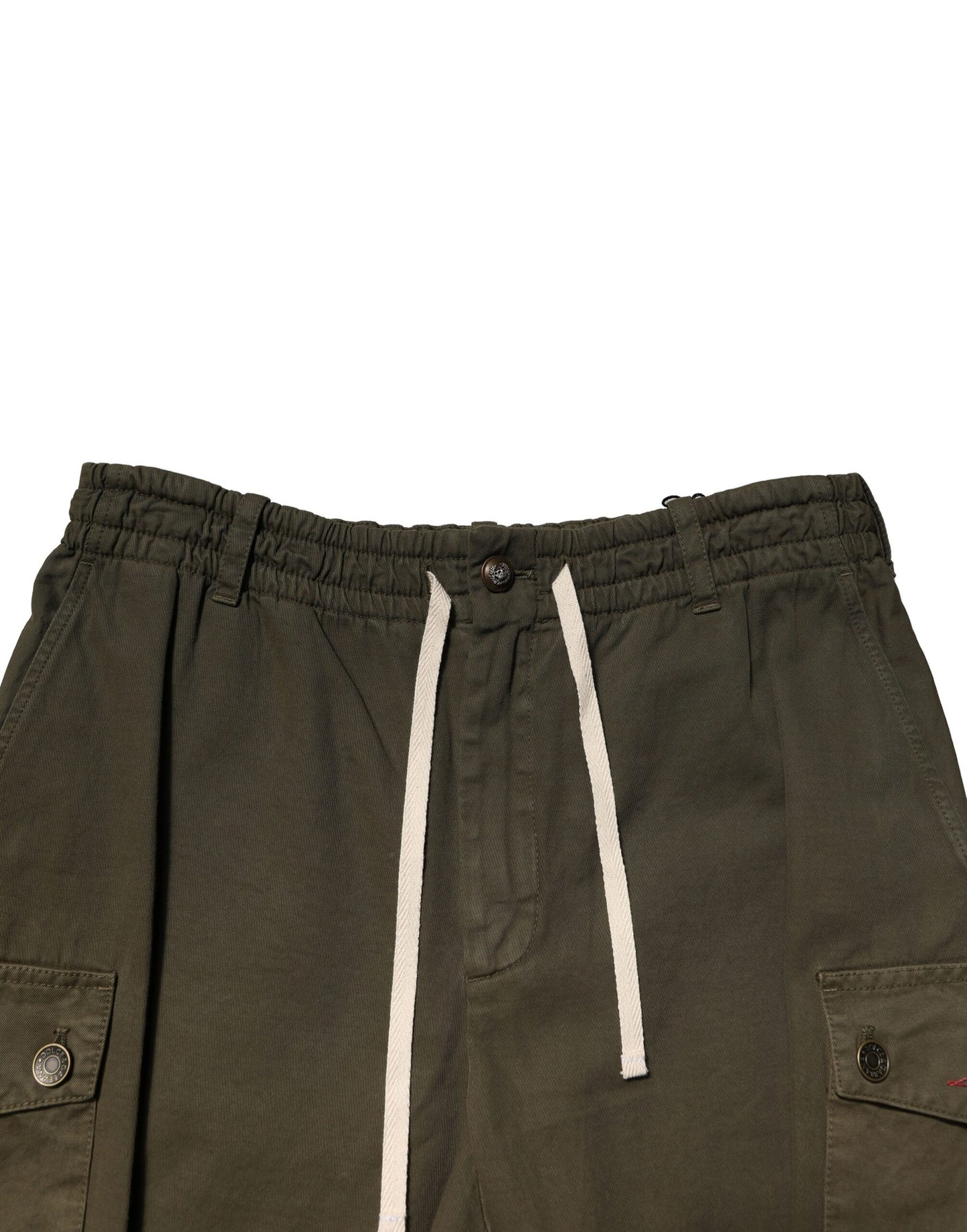 Dolce & Gabbana – Cargohose aus brauner Baumwolle mit Kordelzug