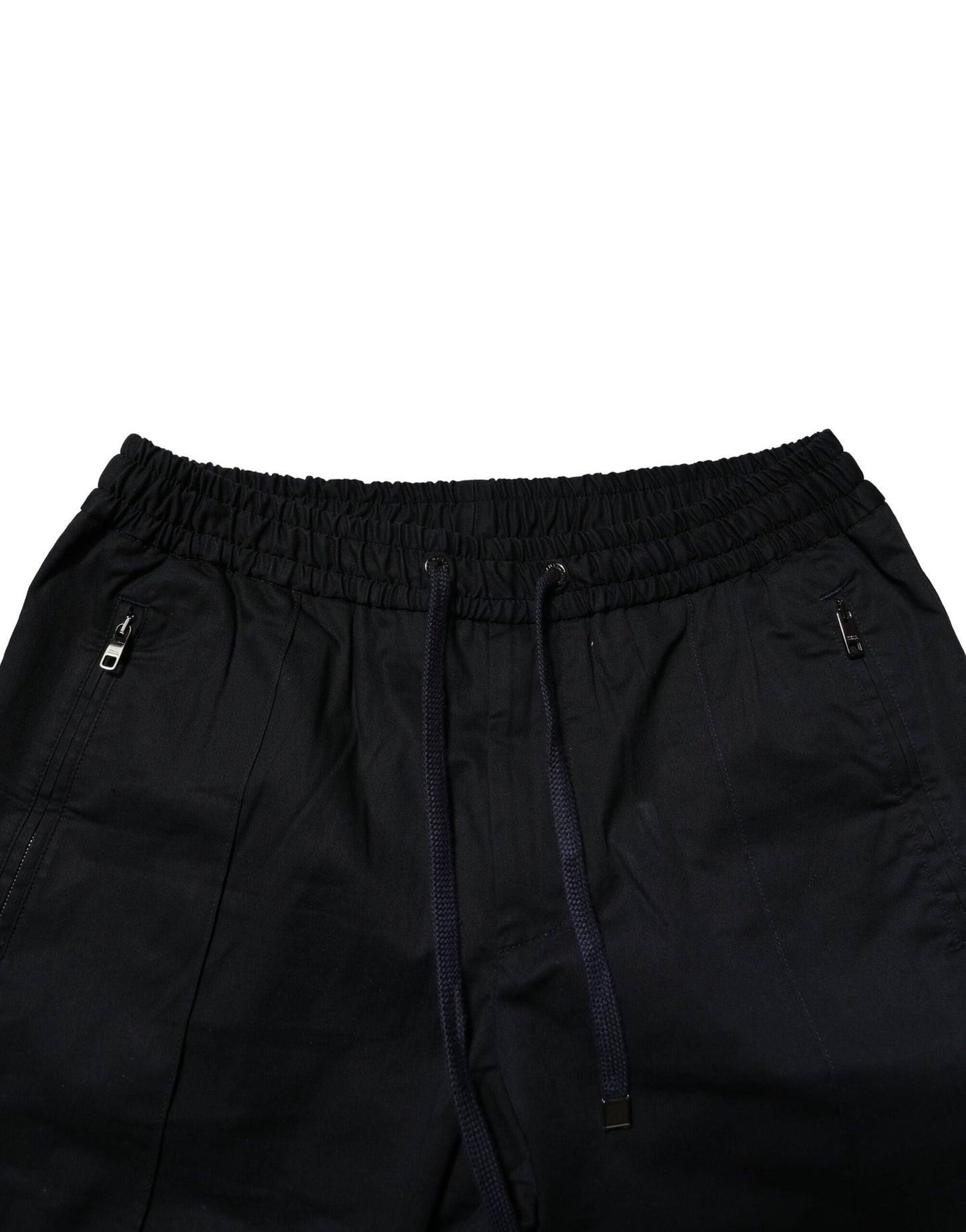 Dolce & Gabbana – Schwarze Jogginghose aus Baumwolle mit mittlerer Taille