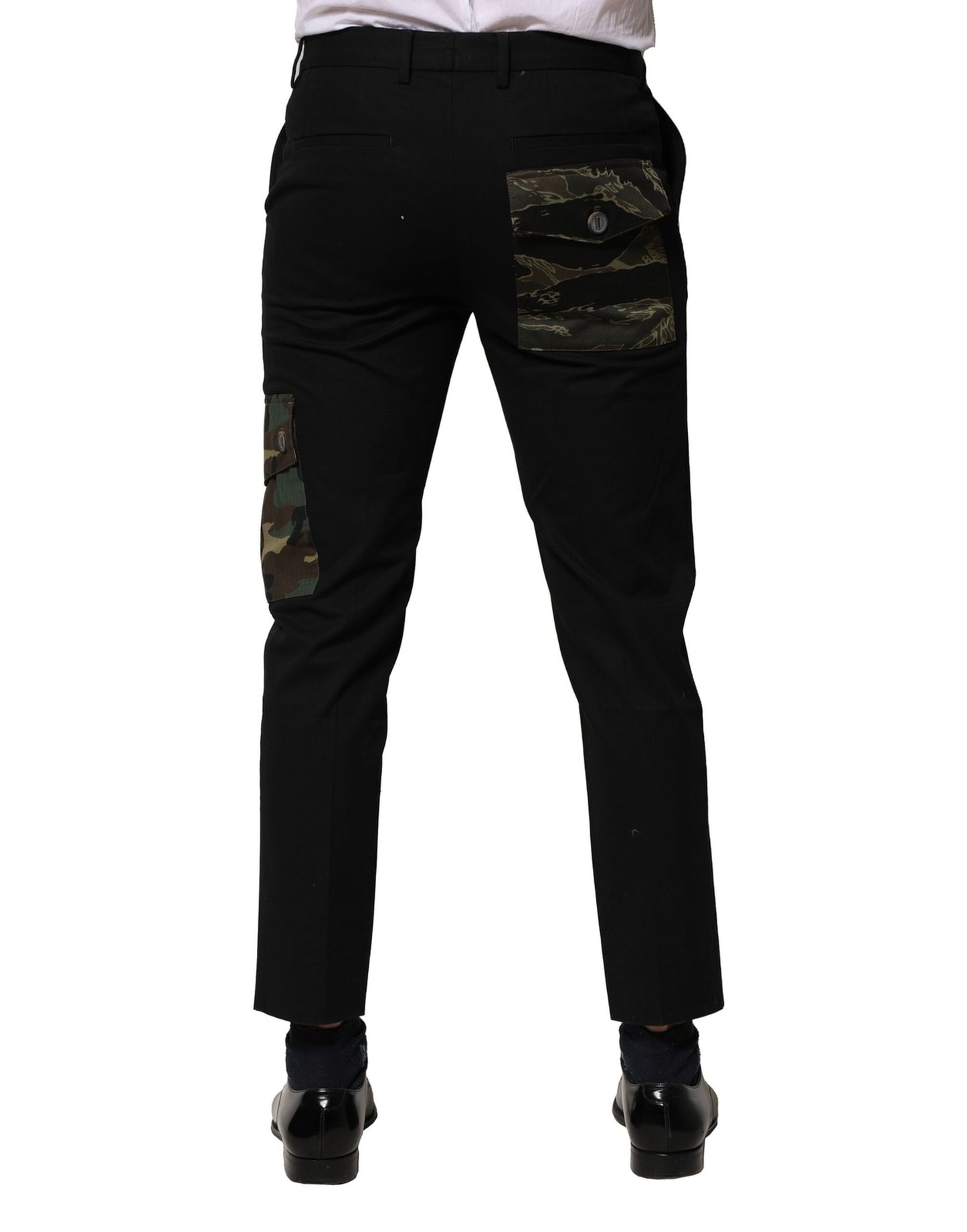 Dolce & Gabbana Schwarze Cargohose aus Baumwolle für Herren
