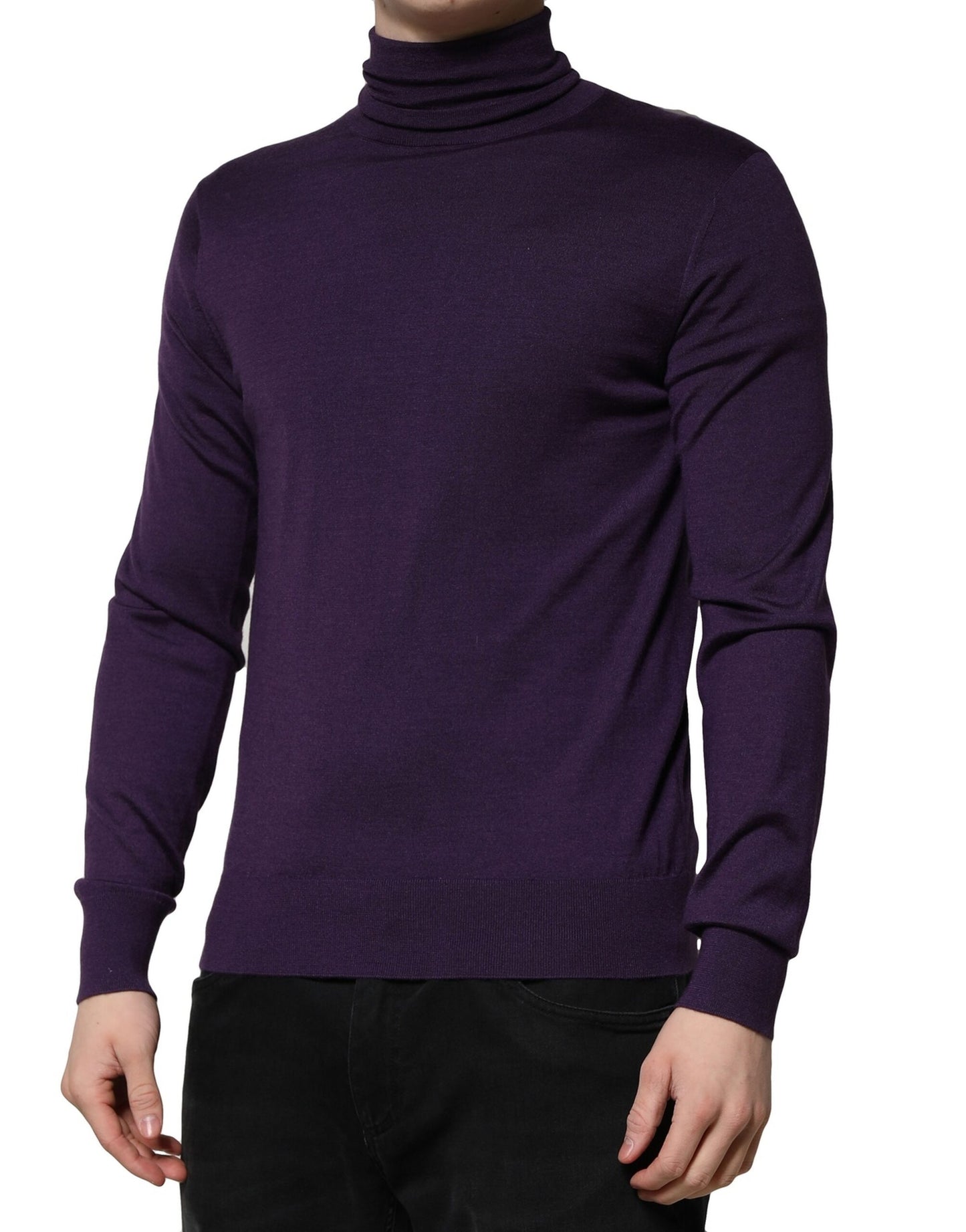 Dolce & Gabbana Lila Kaschmir Rollkragenpullover
