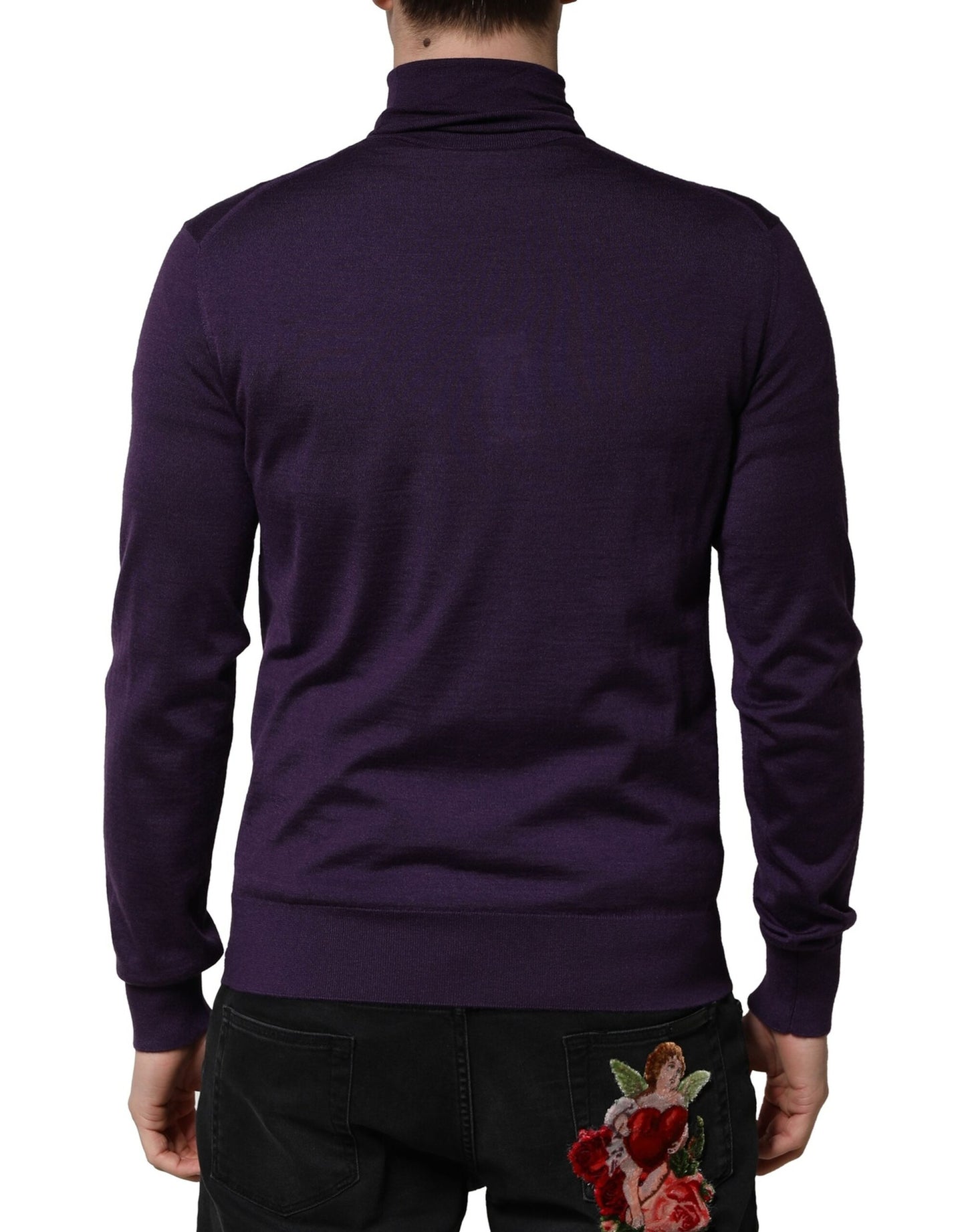 Dolce & Gabbana Lila Kaschmir Rollkragenpullover