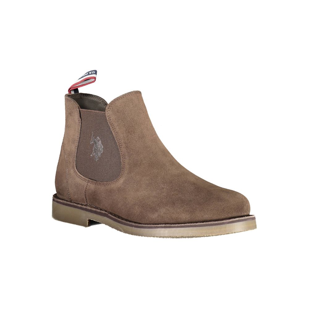 U.S. POLO ASSN. Herrenstiefel aus braunem Leder