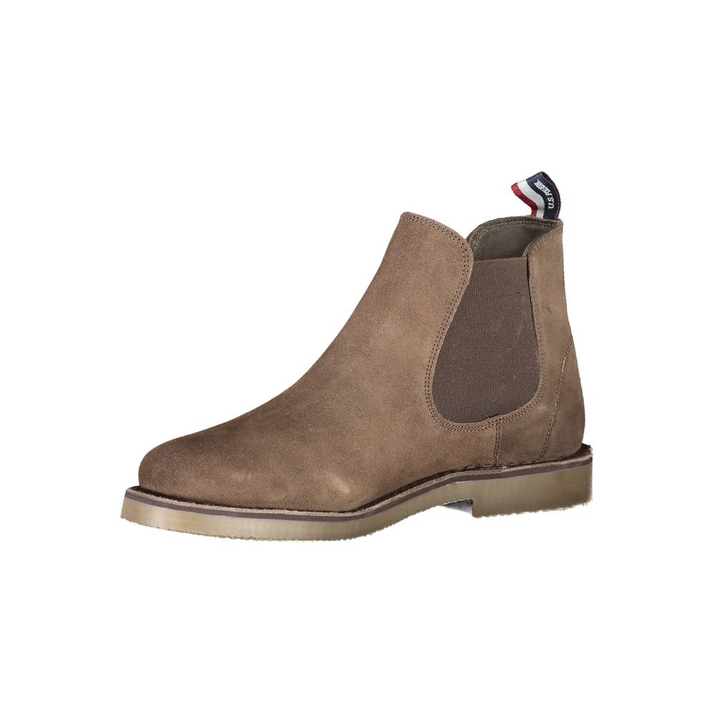 U.S. POLO ASSN. Herrenstiefel aus braunem Leder