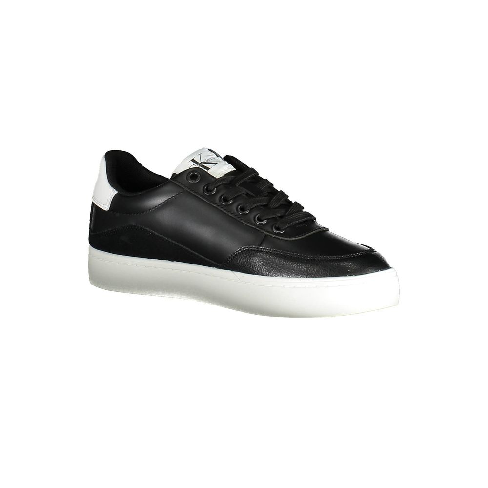 Calvin Klein Damen-Sneaker aus schwarzem Leder