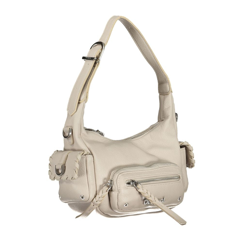 Desigual – Weiße Handtasche aus Polyethylen