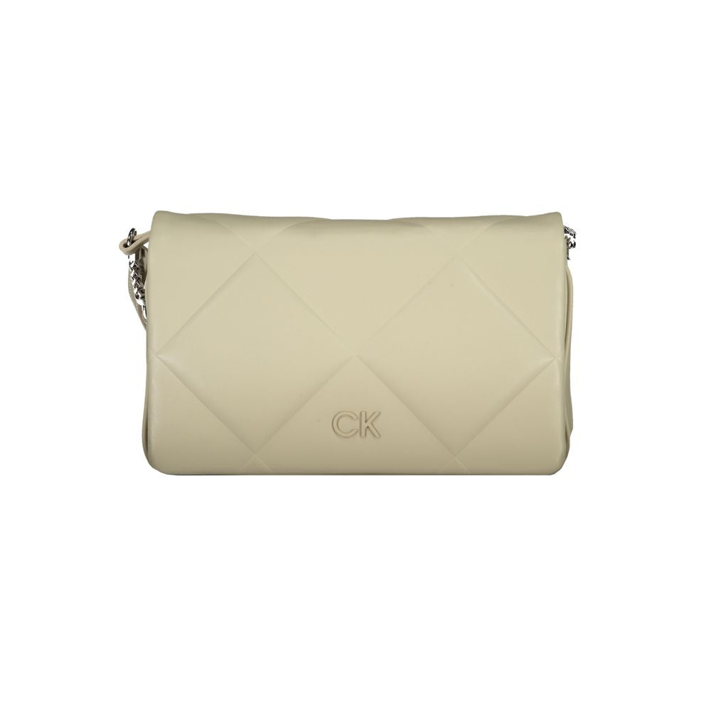 Calvin Klein Beige Baumwollhandtasche
