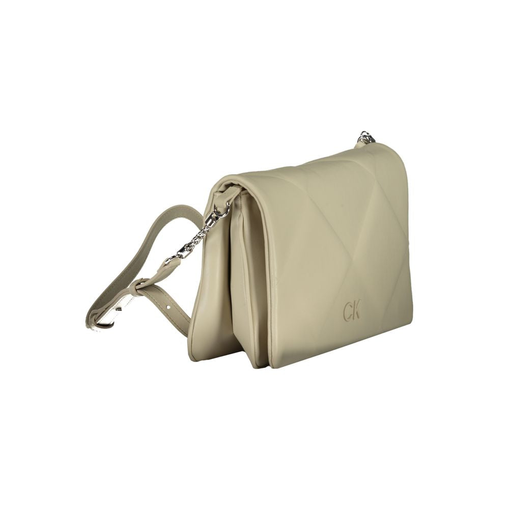 Calvin Klein Beige Baumwollhandtasche