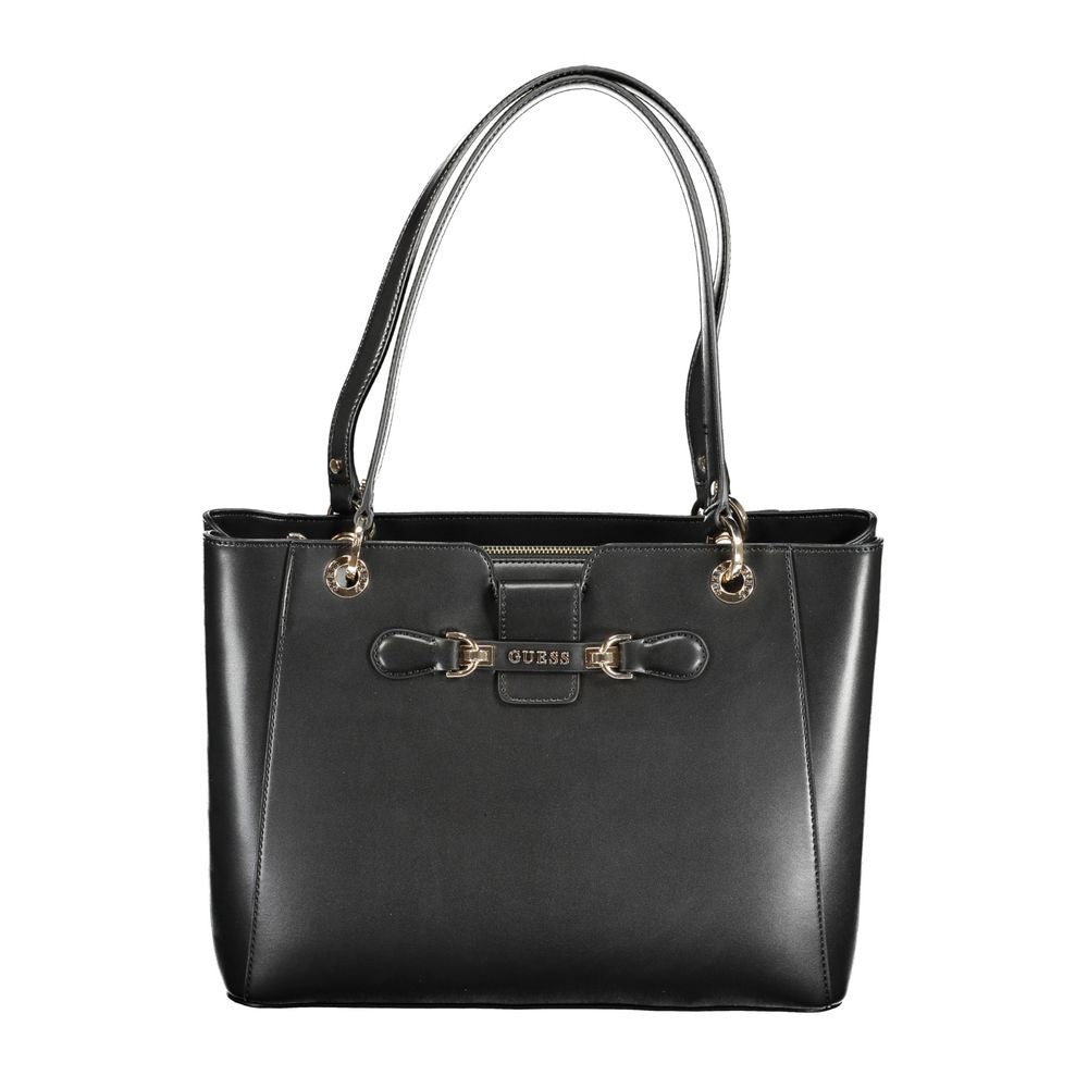 Guess Jeans – Schwarze Polyethylen-Handtasche