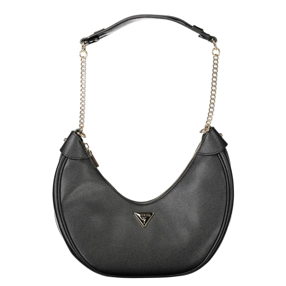 Guess Jeans Schwarze Polyethylen-Damenhandtasche