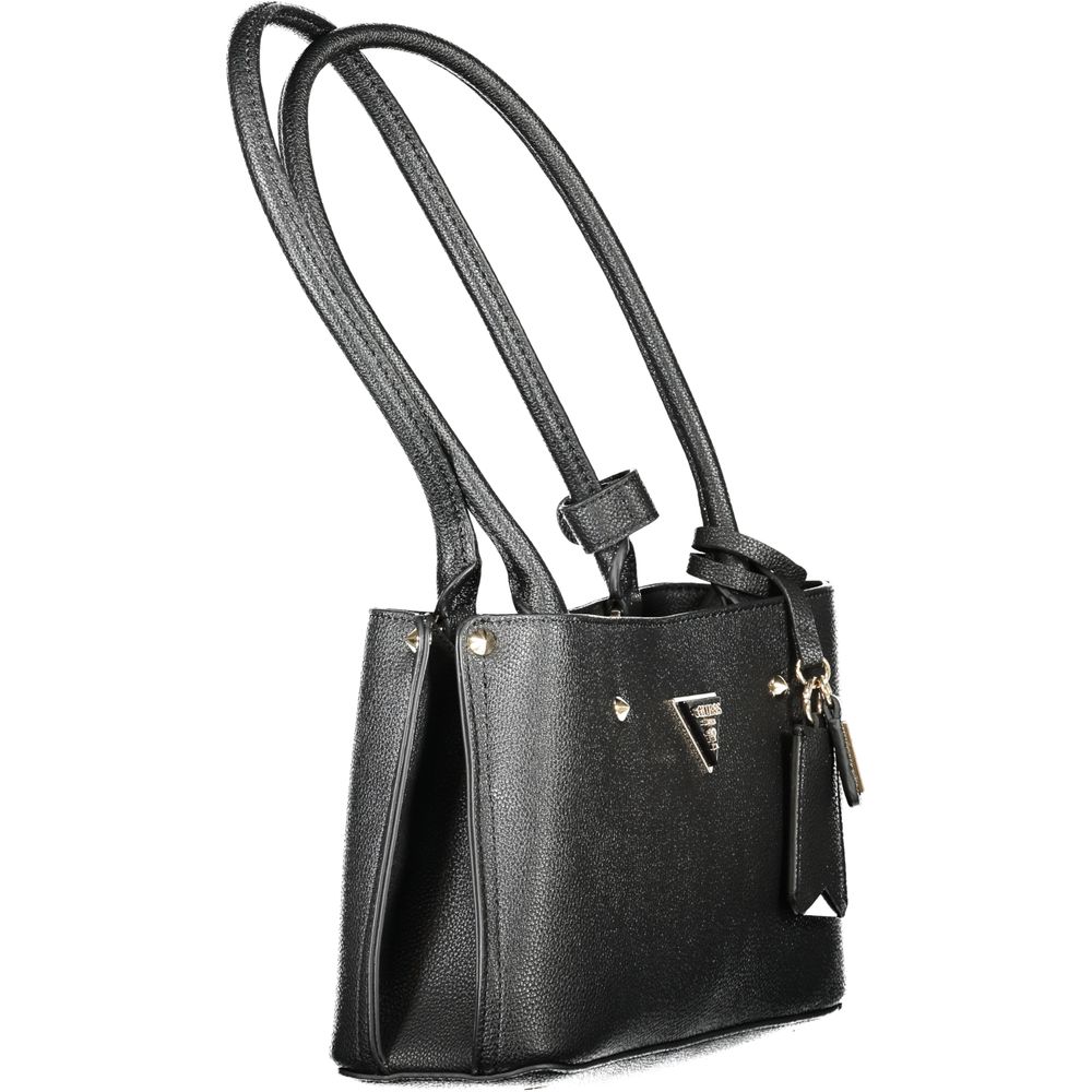Guess Jeans Schwarze Polyethylen-Damenhandtasche
