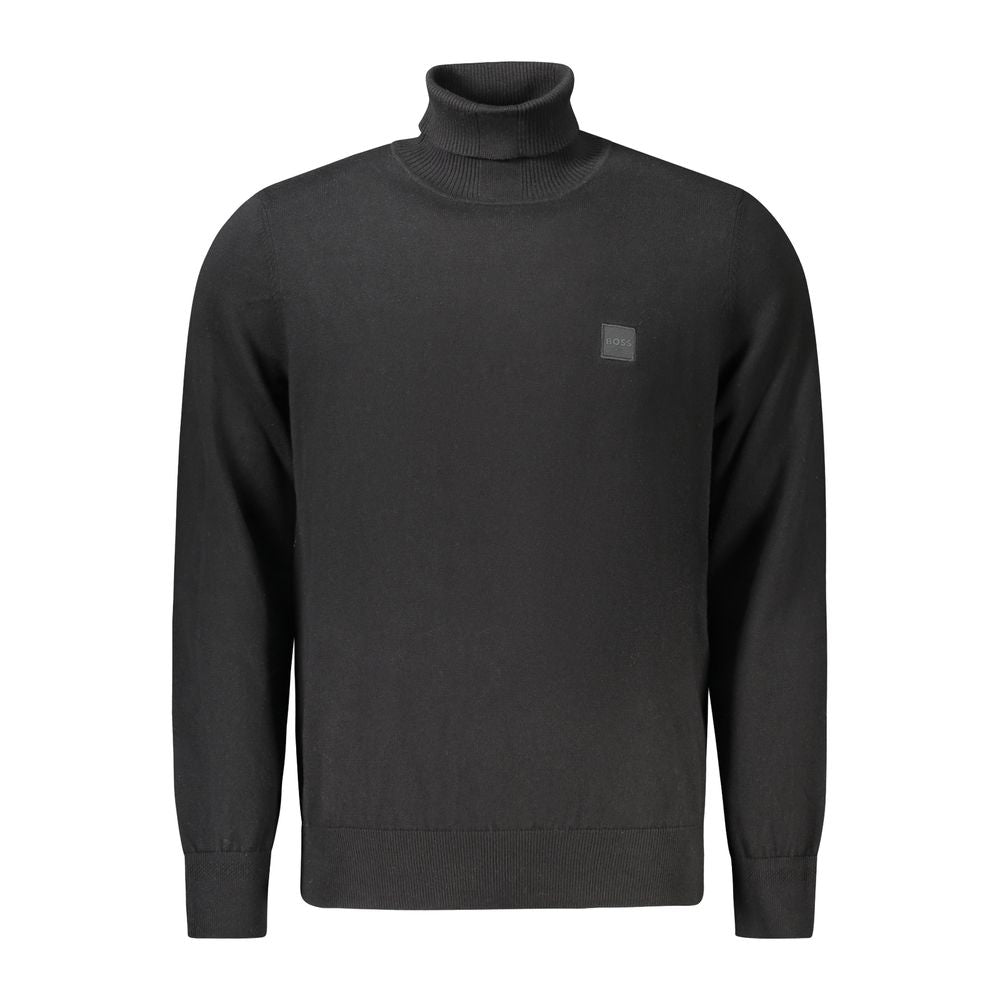Hugo Boss Schwarzer Wollpullover für Herren
