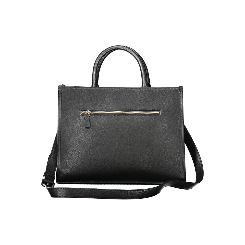 Guess Jeans Schwarze Polyethylen-Damenhandtasche