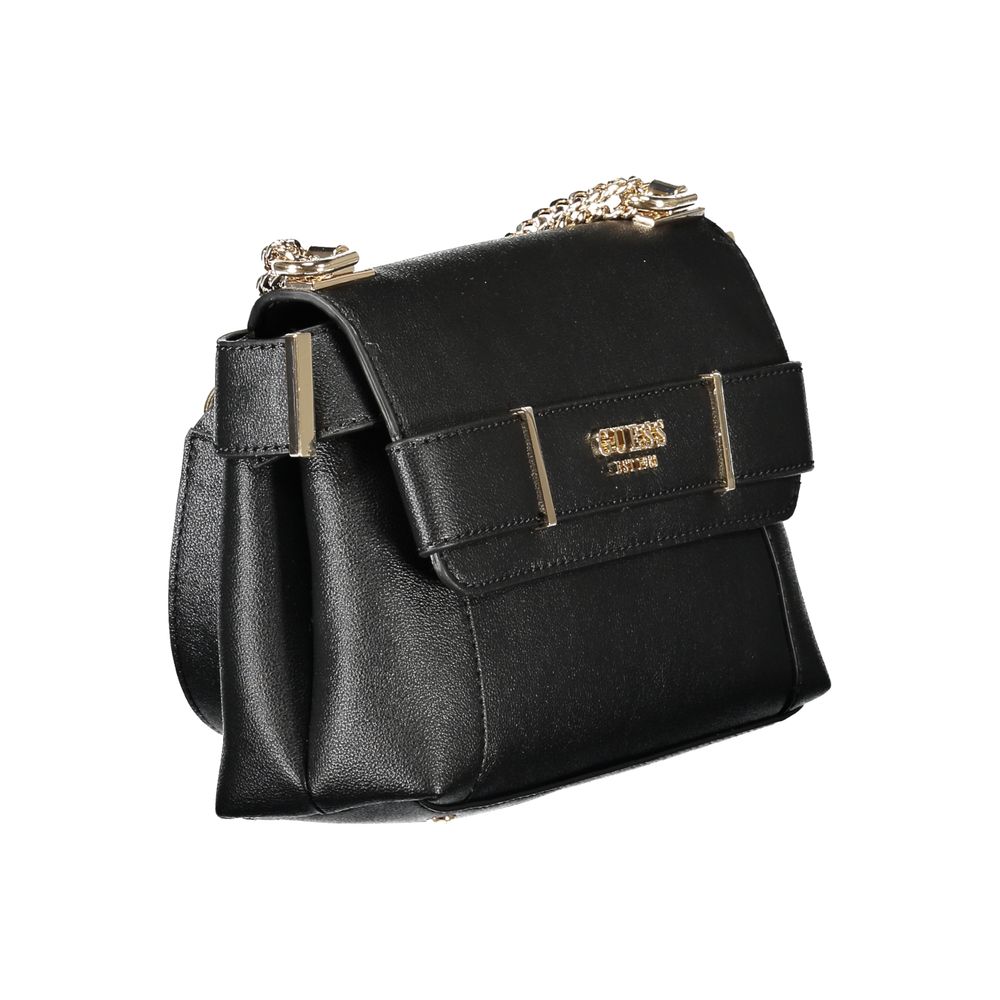 Guess Jeans Schwarze Polyethylen-Damenhandtasche