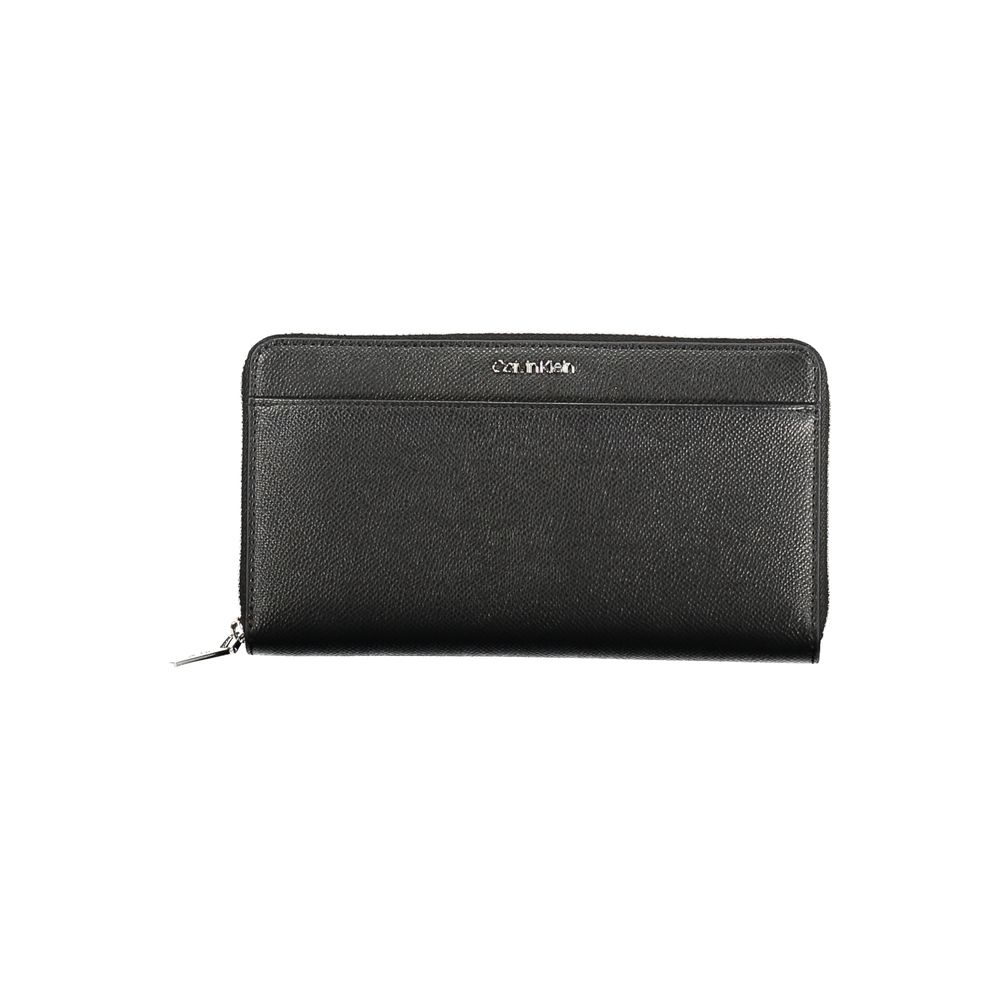 Calvin Klein – Schwarze Polyethylen-Geldbörse für Damen