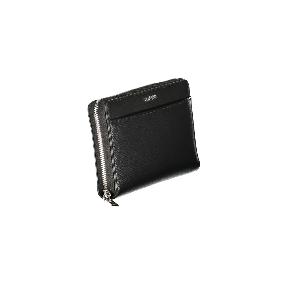 Calvin Klein – Schwarze Polyethylen-Geldbörse für Damen