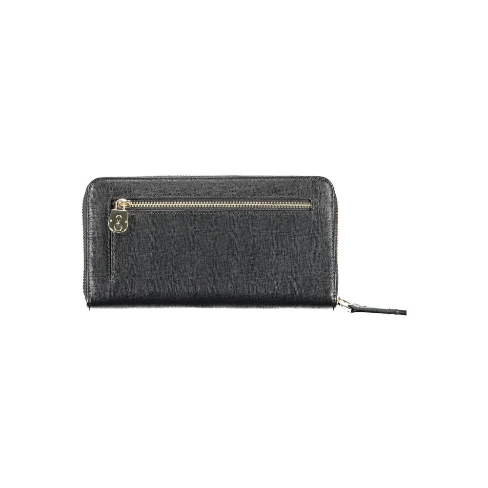 Calvin Klein – Schwarze Polyethylen-Geldbörse für Damen