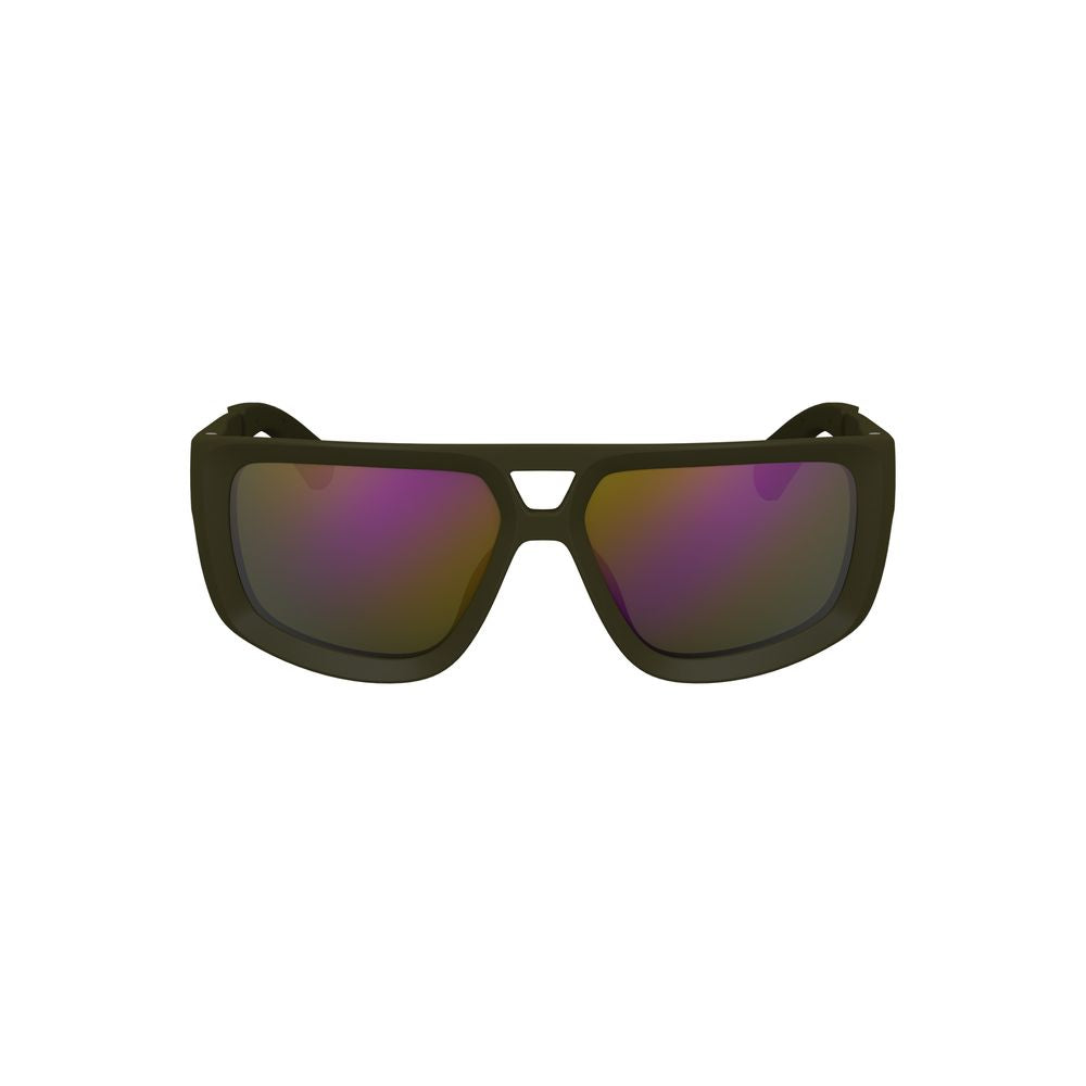 Calvin Klein Grüne Kunststoff Herren Sonnenbrille