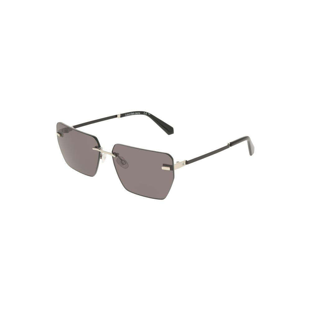Calvin Klein Graue Metall Herren Sonnenbrille