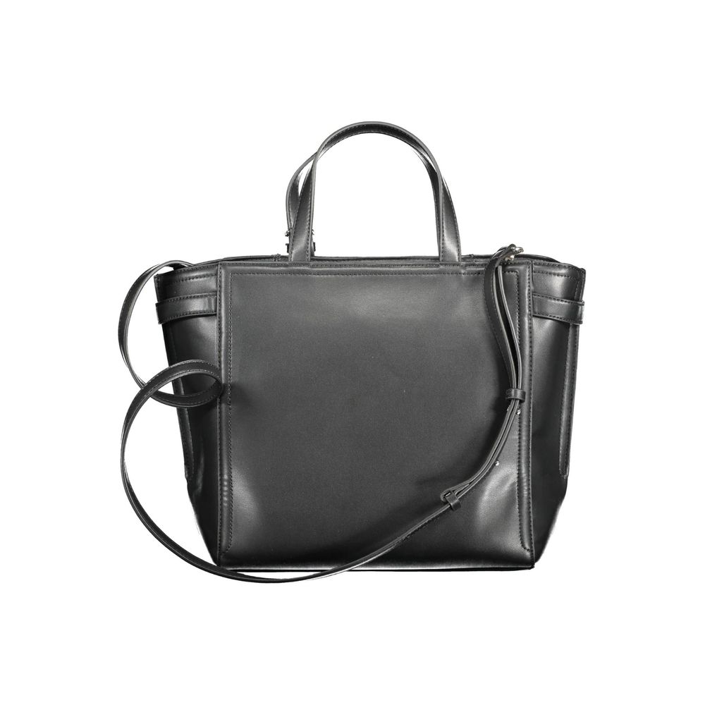 Calvin Klein Schwarze Polyester-Damenhandtasche