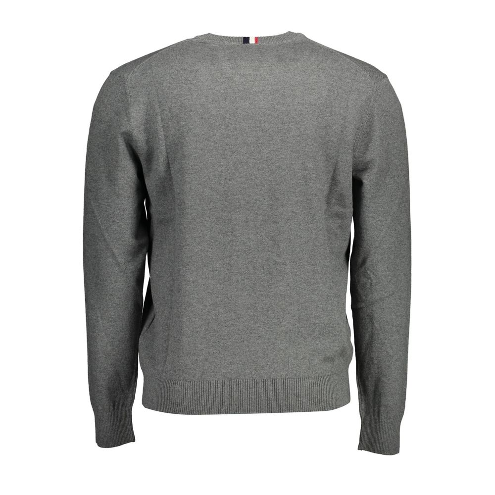 US POLO ASSN. Grauer Baumwollpullover für Herren