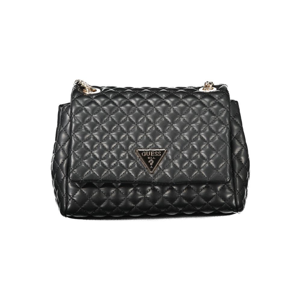 Guess Jeans Schwarze Polyethylen-Damenhandtasche