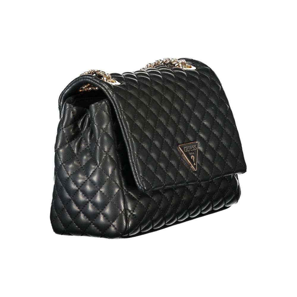 Guess Jeans Schwarze Polyethylen-Damenhandtasche