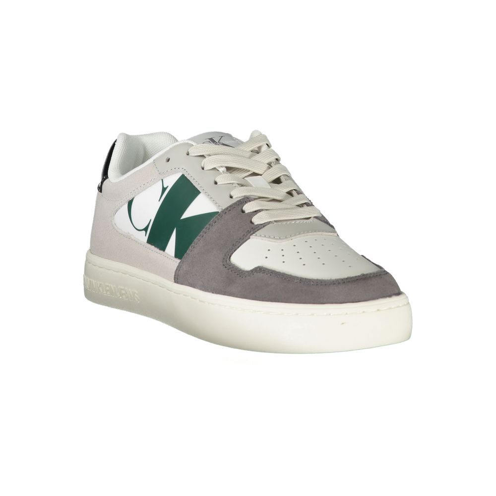 Calvin Klein Herren-Sneaker aus Polyester, weiß