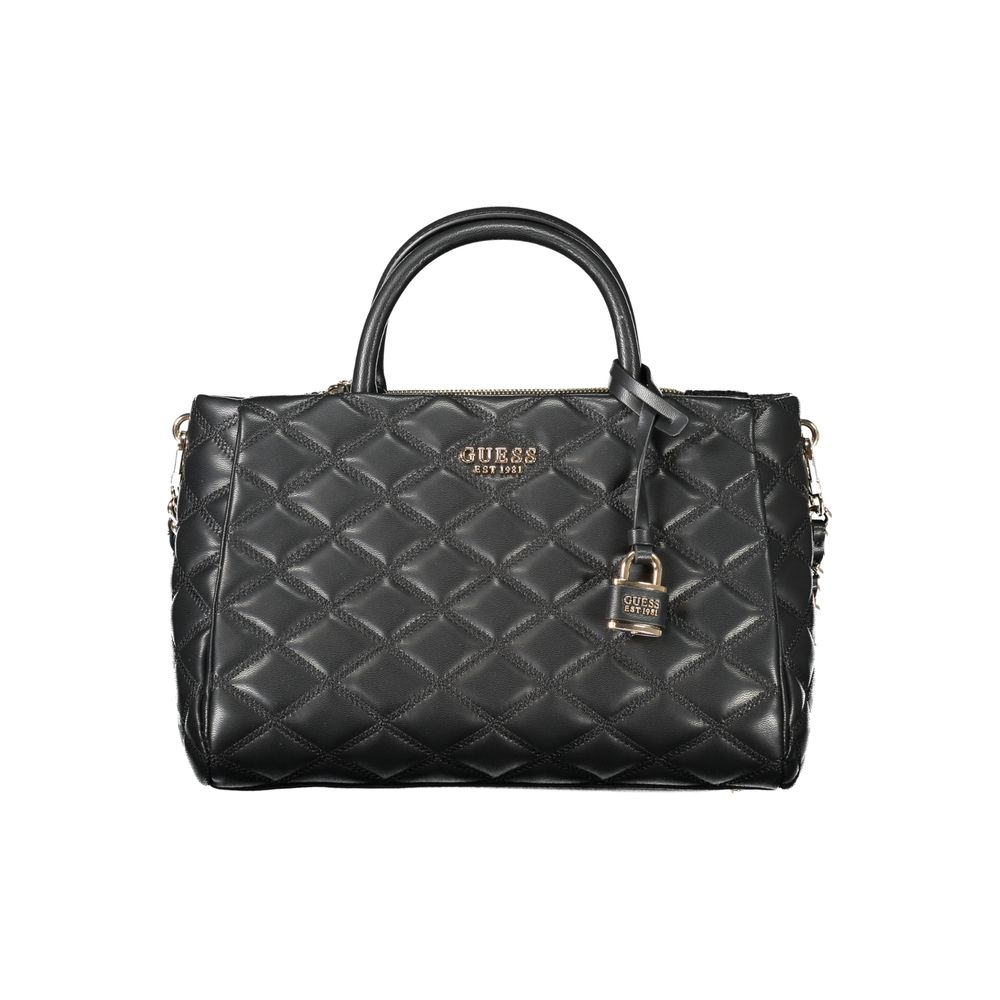 Guess Jeans Schwarze Polyethylen-Damenhandtasche