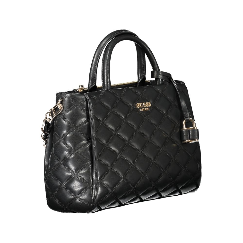 Guess Jeans Schwarze Polyethylen-Damenhandtasche