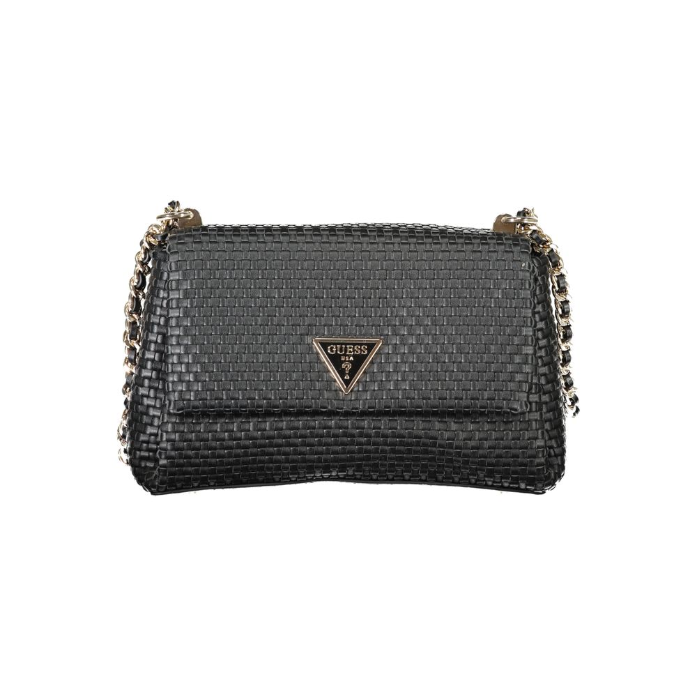 Guess Jeans Schwarze Polyethylen-Damenhandtasche
