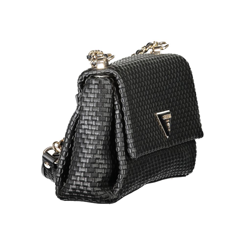 Guess Jeans Schwarze Polyethylen-Damenhandtasche