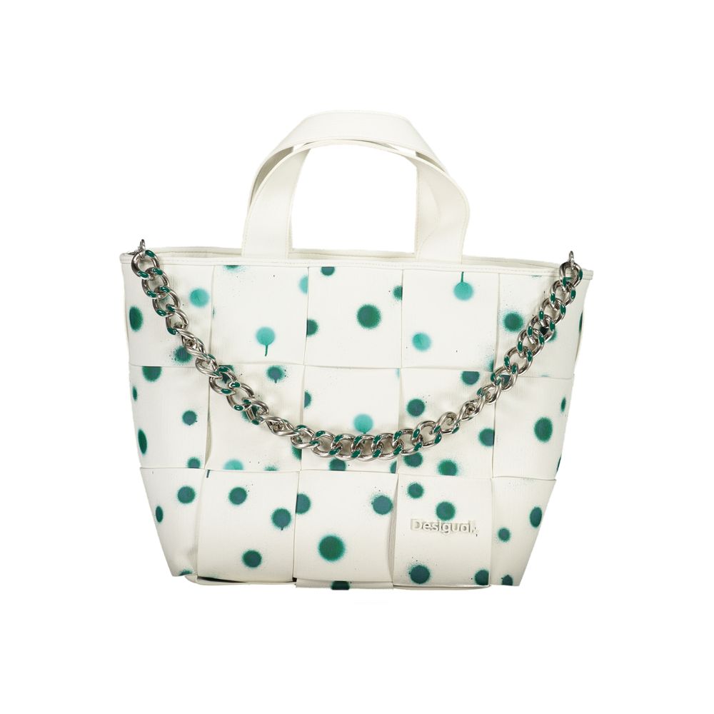 Desigual – Weiße Handtasche aus Polyethylen