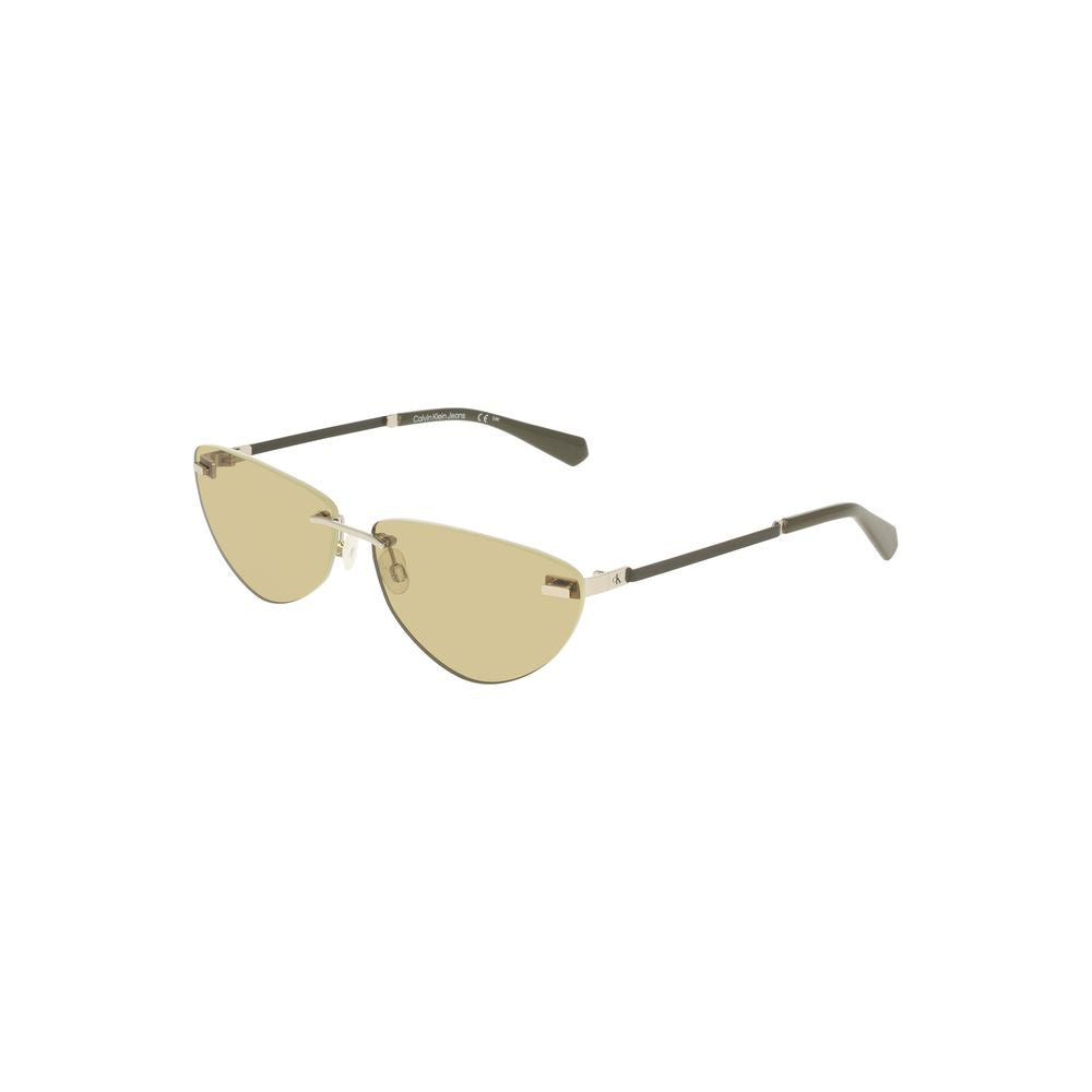 Calvin Klein Grüne Metall Damen Sonnenbrille