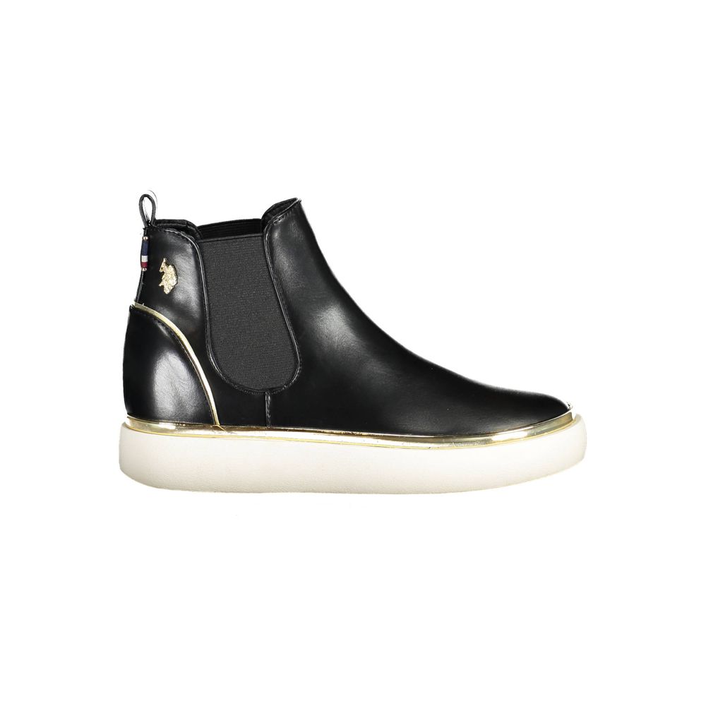 US POLO ASSN. Black Polyester Women Boot