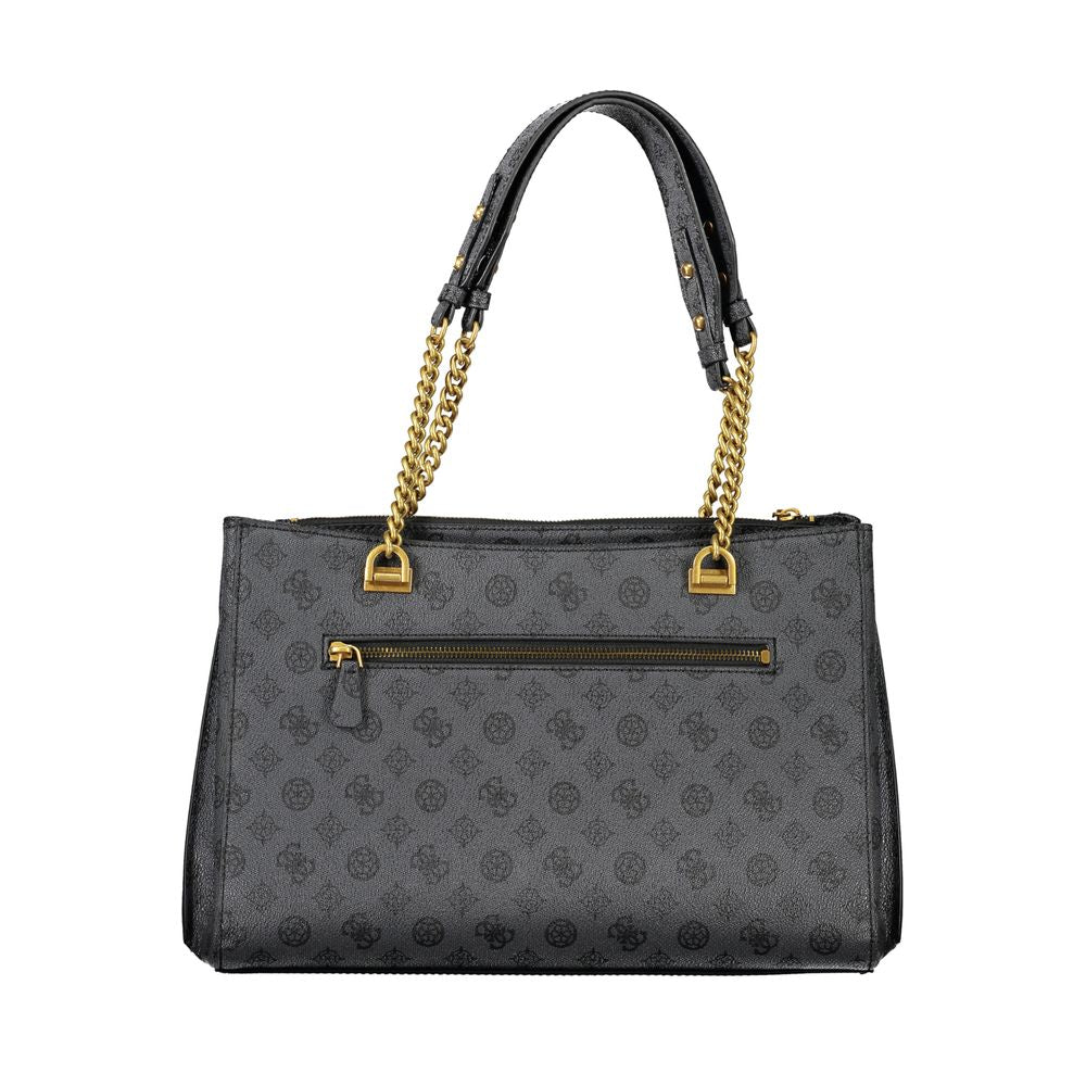 Guess Jeans – Schwarze Polyethylen-Handtasche
