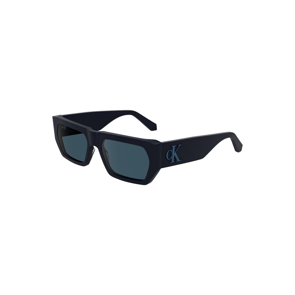 Calvin Klein – Blaue Acetat-Sonnenbrille für Damen