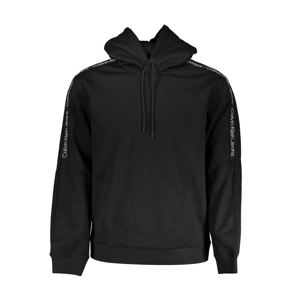 Calvin Klein – Elegantes Fleece-Kapuzensweatshirt in Schwarz