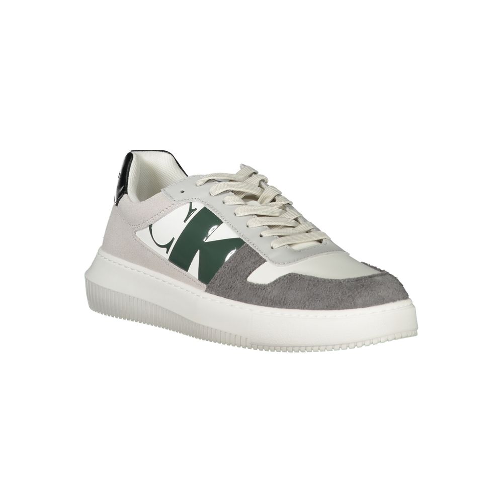 Calvin Klein – Weiße Polyethylen-Sneaker für Herren