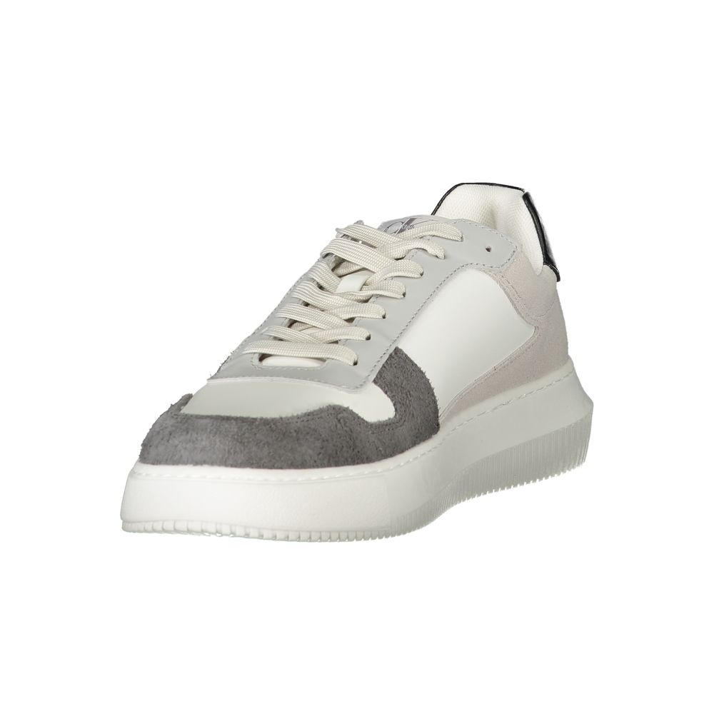 Calvin Klein – Weiße Polyethylen-Sneaker für Herren