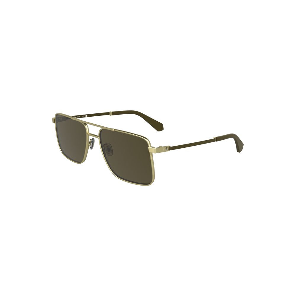 Calvin Klein Gold Metall Herren Sonnenbrille