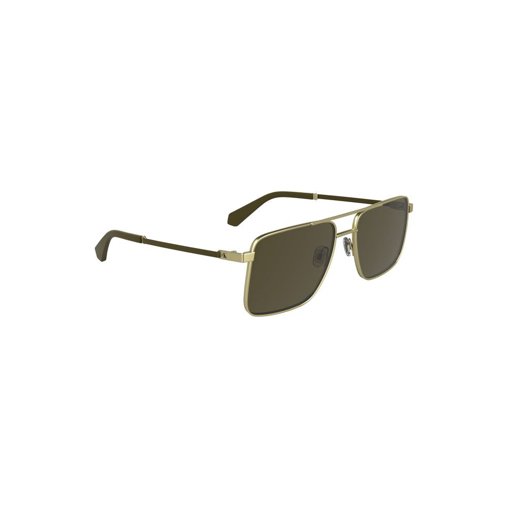 Calvin Klein Gold Metall Herren Sonnenbrille